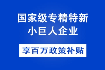 洛陽國家級(jí)專精特新小巨人企業(yè)申報(bào)條件以及認(rèn)定方式