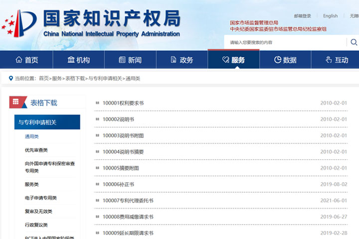 專利申請(qǐng)所需材料
